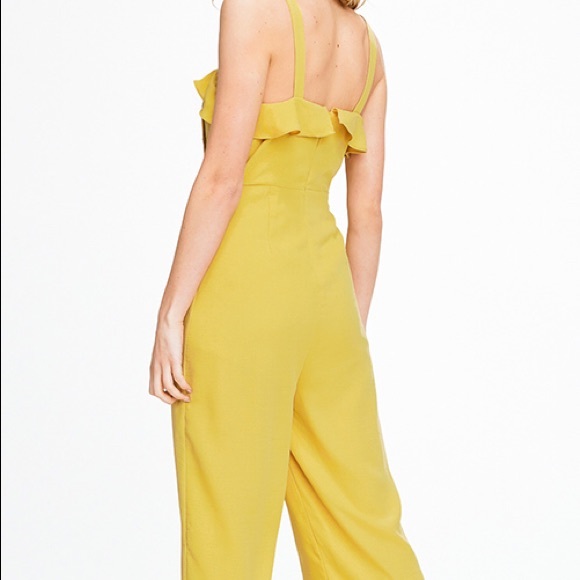 Apron Front Ruffled Jumpsuit - Picture 2 of 3